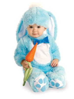 Fantasia Bebê Coelho Azul Luxo Fantasia Bebê Coelho Azul Luxo