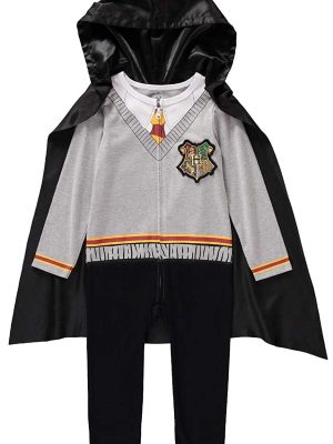 Fantasia Bebê Harry Potter Macacão e Capa Fantasia Bebê Harry Potter Macacão e Capa