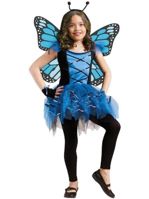 Fantasia Borboleta Azul Infantil Bailarina Clássica Fantasia Borboleta Azul Infantil Bailarina Clássica