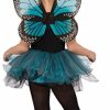 Fantasia Borboleta Azul Infantil Bailarina Luxo