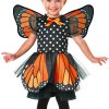 Fantasia Borboleta Laranja Infantil