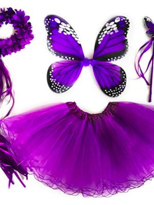 Fantasia Borboleta Lilás Infantil Adorável Fantasia Borboleta Lilás Infantil Adorável