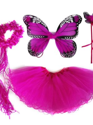 Fantasia Borboleta Pink Infantil Adorável Fantasia Borboleta Pink Infantil Adorável