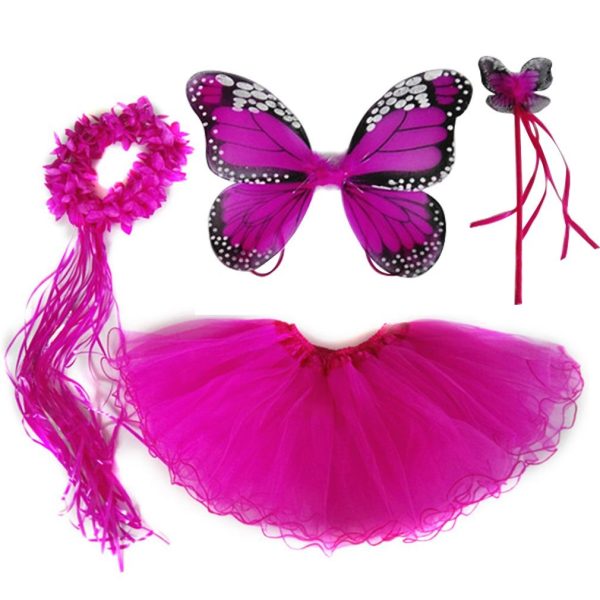 Fantasia Borboleta Pink Infantil Adorável Fantasia Borboleta Pink Infantil Adorável