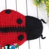 Fantasia Crochet Artesanal Joaninha Luxo