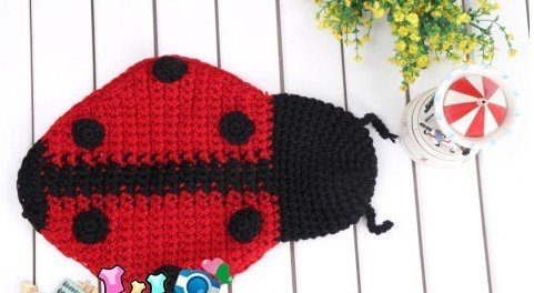 Fantasia Crochet Artesanal Joaninha Luxo Fantasia Crochet Artesanal Joaninha Luxo