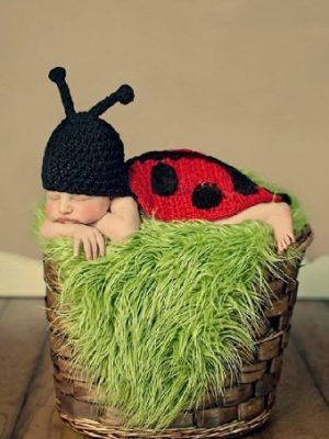 Fantasia Crochet Artesanal Joaninha Luxo