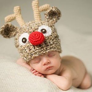 Fantasia Crochet Artesanal Rena do Papai Noel