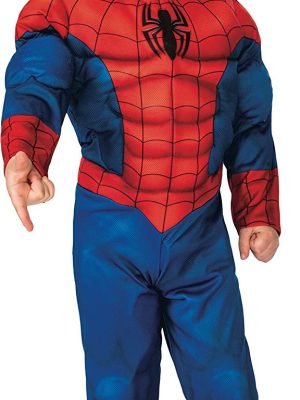 Fantasia Homem Aranha Infantil com Músculos Nova Fantasia Homem Aranha Infantil com Músculos Nova