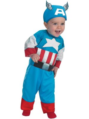 Fantasia Infantil Bebê Capitão América Fantasia Infantil Bebê Capitão América
