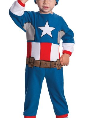 Fantasia Infantil Bebê Capitão América Luxo Fantasia Infantil Bebê Capitão América Luxo