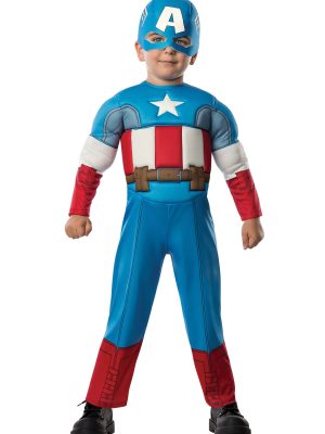 Fantasia Infantil Capitão América Luxo Bebê Fantasia Infantil Capitão América Luxo Bebê