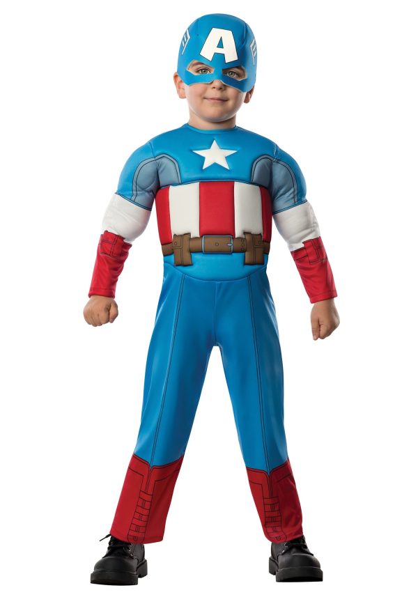 Fantasia Infantil Capitão América Luxo Bebê Fantasia Infantil Capitão América Luxo Bebê
