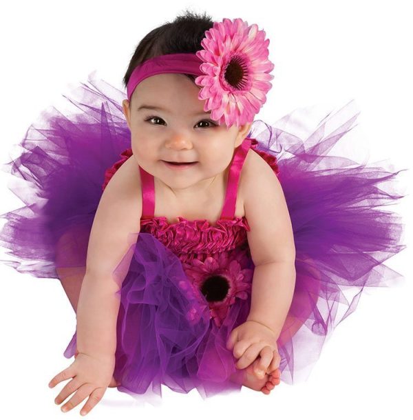 Fantasia Infantil Doce Flor Bailarina lilás Luxo Fantasia Infantil Doce Flor Bailarina lilás Luxo