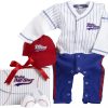 Fantasia Infantil Jogador de Baseball Bebê Elite