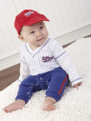 Fantasia Infantil Jogador de Baseball Bebê Elite