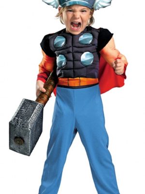 Fantasia Infantil Thor com Músculos Fantasia Infantil Thor com Músculos