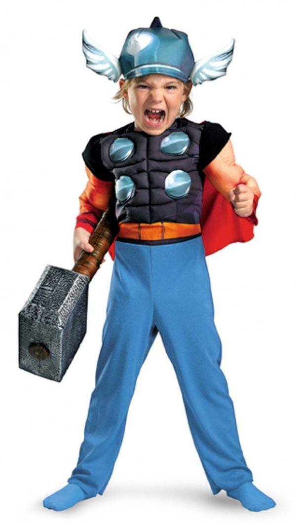 Fantasia Infantil Thor com Músculos Fantasia Infantil Thor com Músculos