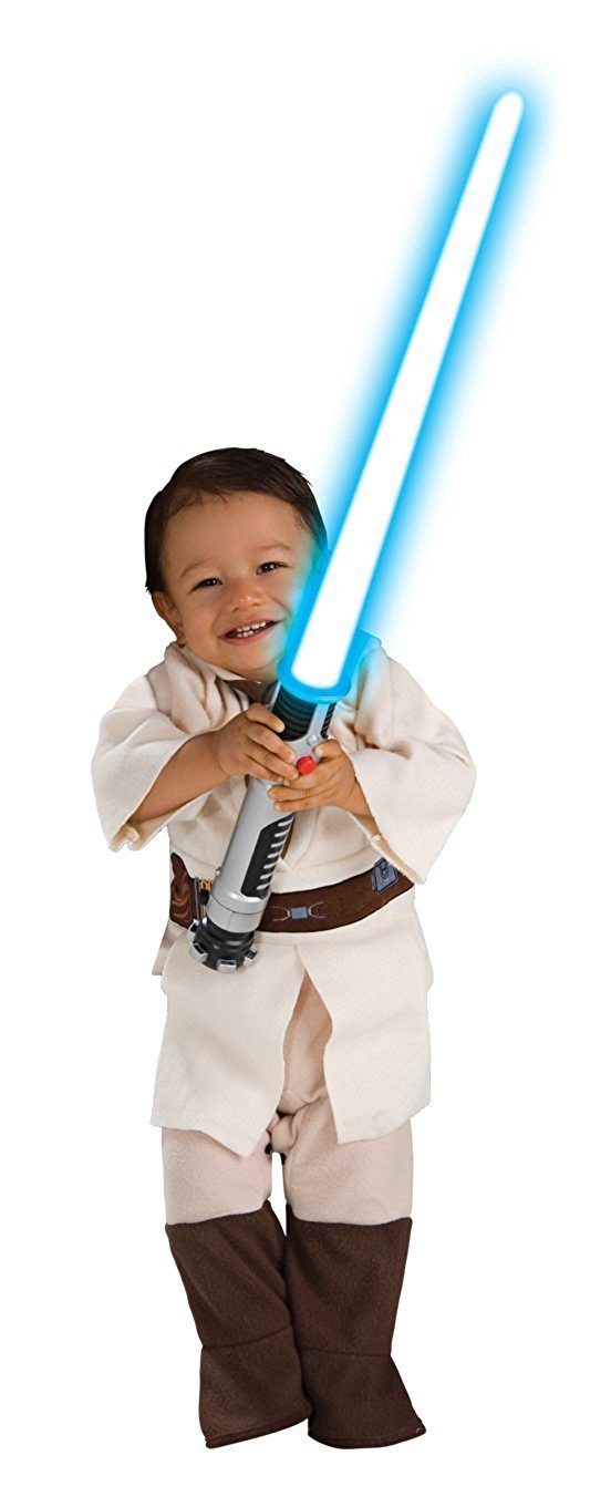 Fantasia Jedi Master Obi-Wan Kenobi Star Wars Romper Bebê Fantasia Jedi Master Obi-Wan Kenobi Star Wars Romper Bebê