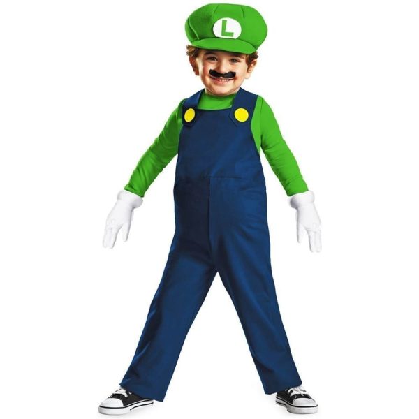 Fantasia Mario Bros Luigi Bebê Fantasia Mario Bros Luigi Bebê