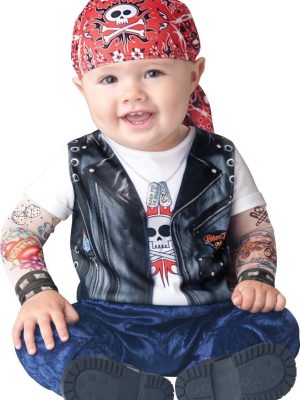 Fantasia Motoqueiro Estinto Selvagem Bebê
