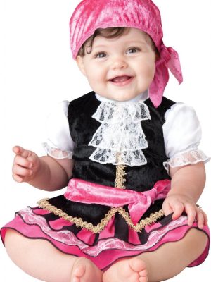 Fantasia Pirata Pink Bebê
