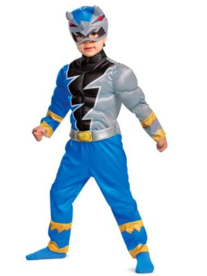 Fantasia Power Rangers Dino Fury Azul Infantil Luxo Bebê Fantasia Power Rangers Dino Fury Azul Infantil Luxo Bebê