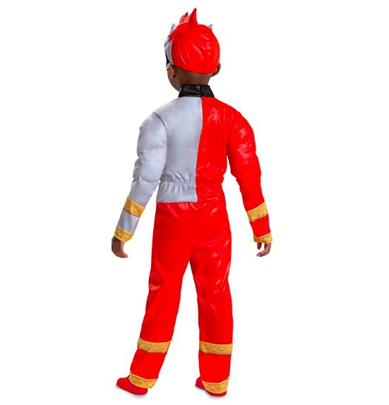 Fantasia Power Rangers Dino Fury vermelho Infantil Luxo Bebê Fantasia Power Rangers Dino Fury vermelho Infantil Luxo Bebê