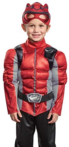 Fantasia Power Rangers Morfador Vermelho Luxo Infantil Bebê
