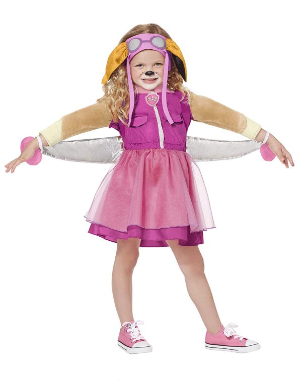 Fantasia Skye Patrulha Canina Paw Patrol Infantil Luxo