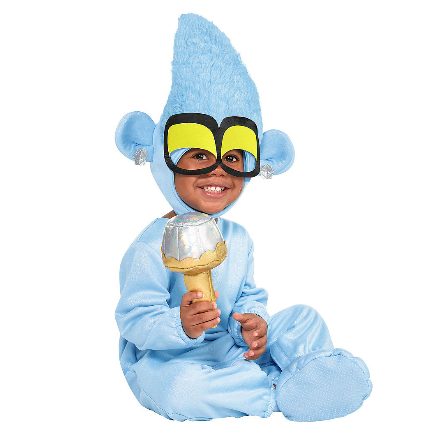 Fantasia Tiny Diamond Trolls Infantil Clássico Bebê Fantasia Tiny Diamond Trolls Infantil Clássico Bebê