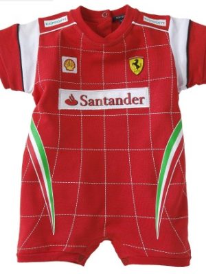 Macacão Curto Original Ferrari Bebê Macacão Curto Original Ferrari Bebê