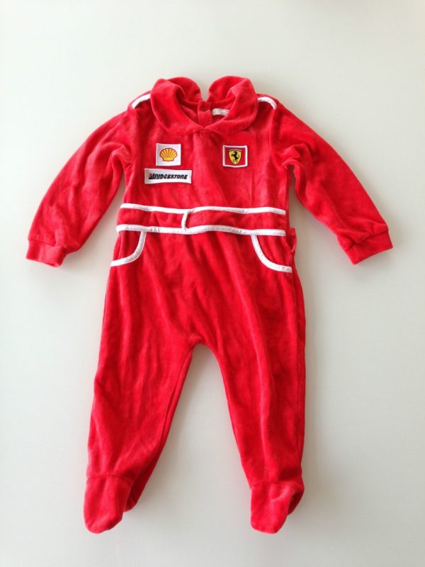 Macacão Original Ferrari Bebê Plush Macacão Original Ferrari Bebê Plush