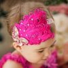 Tiara de Penas Pink Bebês