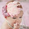 Tiara de Penas Rosa Bebês