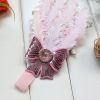 Tiara de Penas Rosa Bebês