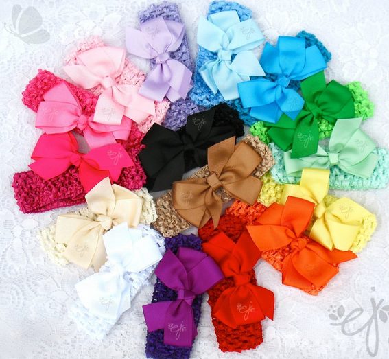 Tiaras de Laços em Cores Variadas
