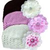 Toucas Flores e Cores Variadas Bebês