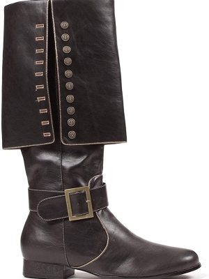 Bota Adulto Piratas Preta Luxo Bota Adulto Piratas Preta Luxo