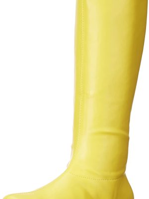Bota Amarela Dourada Sem Salto Bota Amarela Dourada Sem Salto