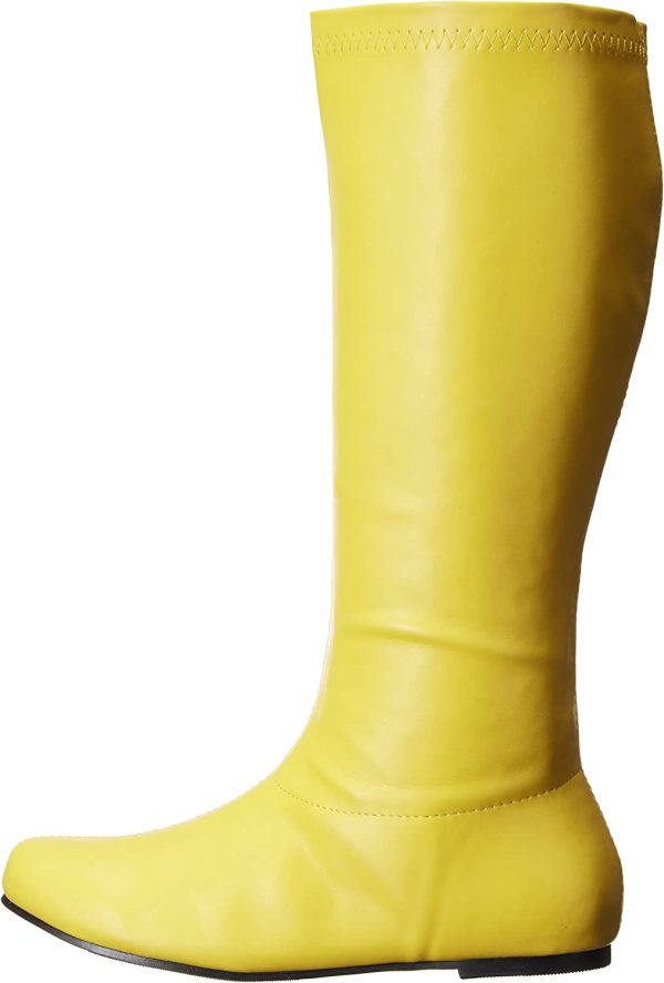 Bota Amarela Dourada Sem Salto Bota Amarela Dourada Sem Salto