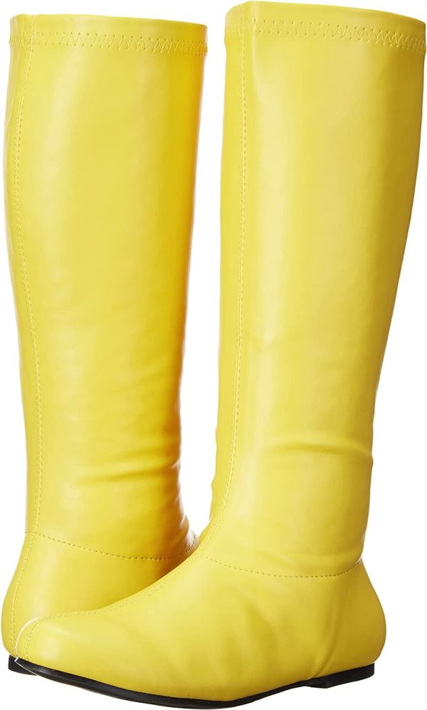 Bota Amarela Dourada Sem Salto Bota Amarela Dourada Sem Salto