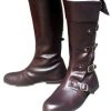 Bota de Couro Adulto Medieval