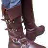 Bota de Couro Adulto Medieval