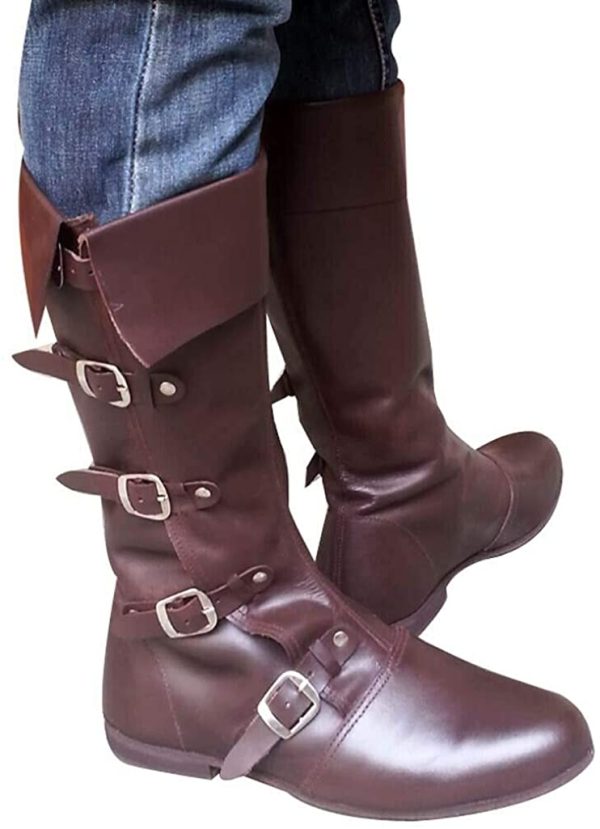Bota de Couro Adulto Medieval Bota de Couro Adulto Medieval
