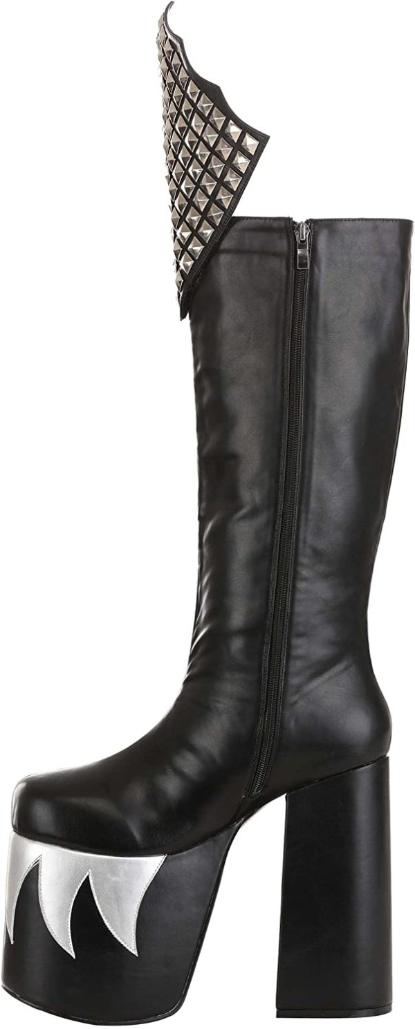 Botas Kiss Gene Simmons Demon Luxo Adulto Botas Kiss Gene Simmons Demon Luxo Adulto