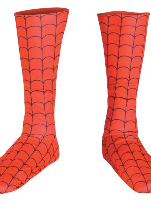 Capa Imitando Botas Adulto Homem Aranha Clássica Capa Imitando Botas Adulto Homem Aranha Clássica
