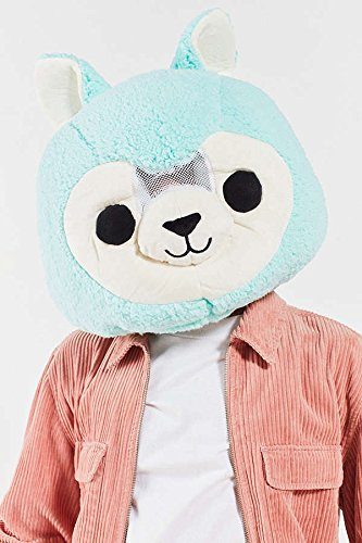 Cabeça Capacete Máscara Alpaca Pelúcia Luxo Cabeça Capacete Máscara Alpaca Pelúcia Luxo