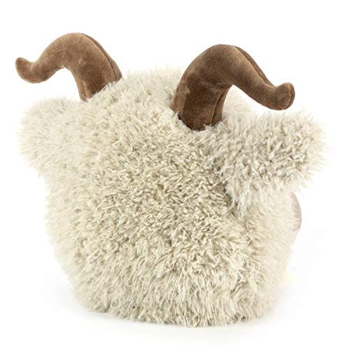 Cabeça Capacete Máscara Cabrito Pelúcia Luxo Cabeça Capacete Máscara Cabrito Pelúcia Luxo