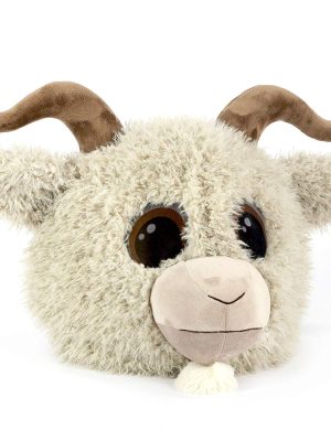 Cabeça Capacete Máscara Cabrito Pelúcia Luxo Cabeça Capacete Máscara Cabrito Pelúcia Luxo